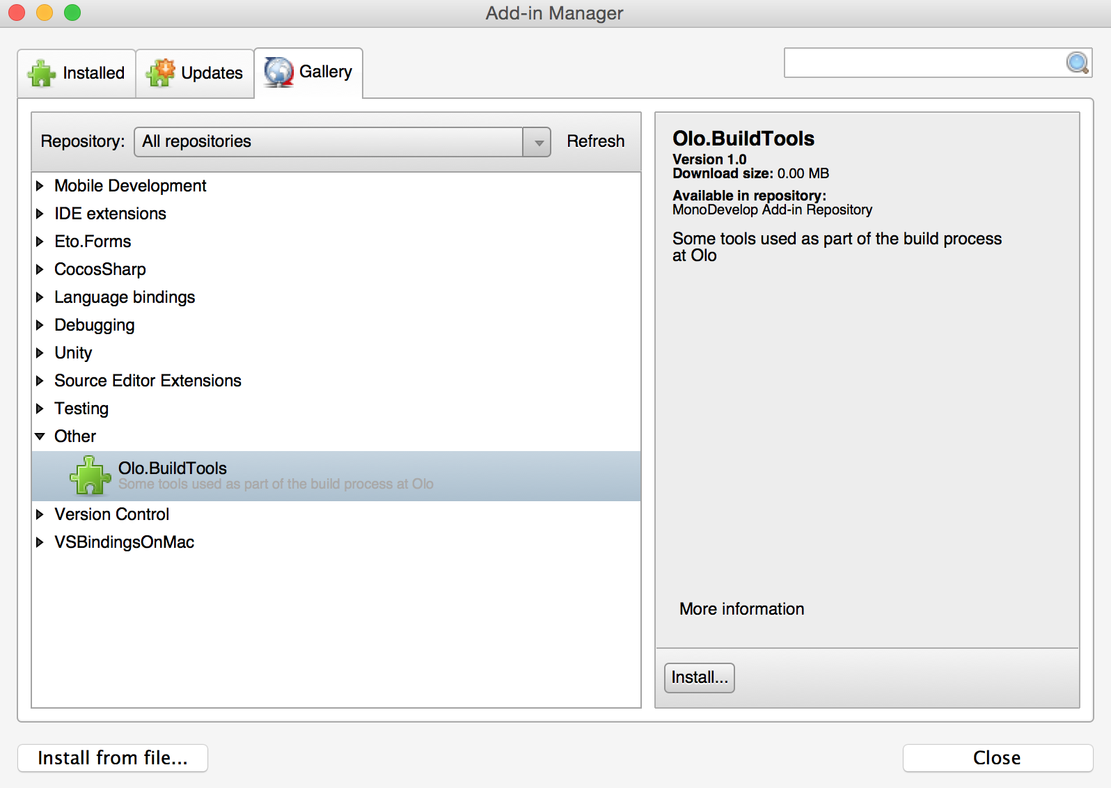 Xamarin Studio Add-In