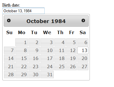 Date picker