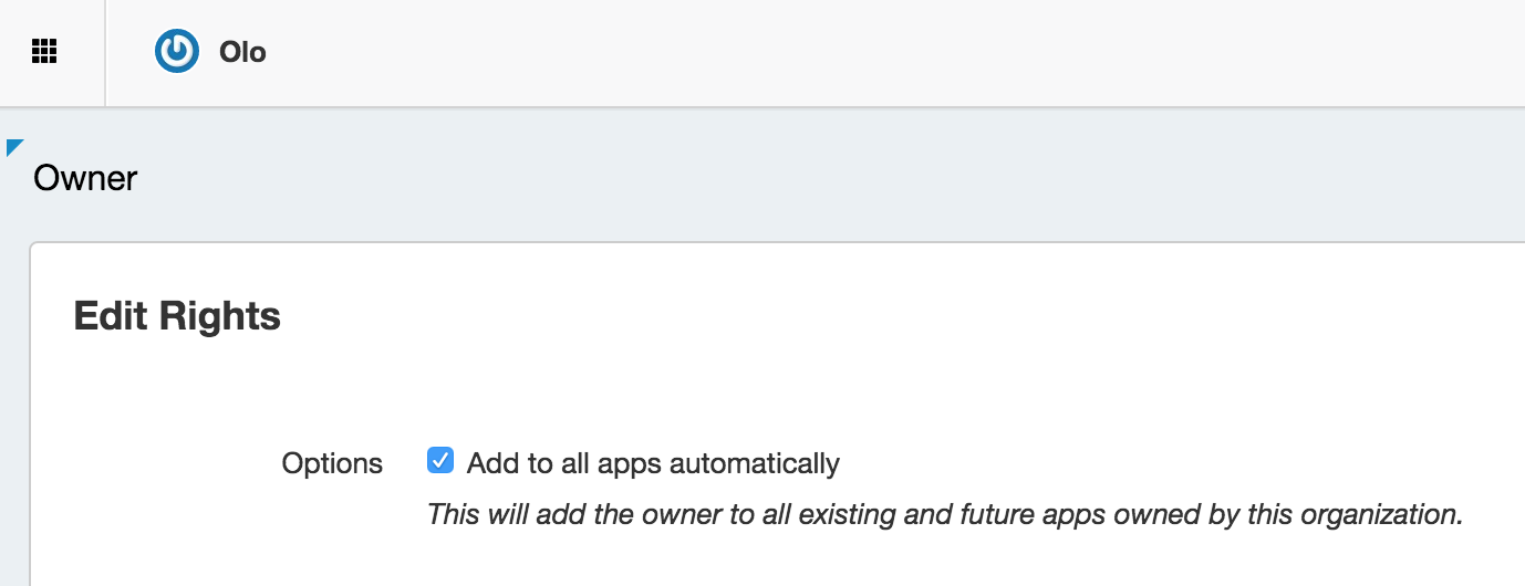 User settings