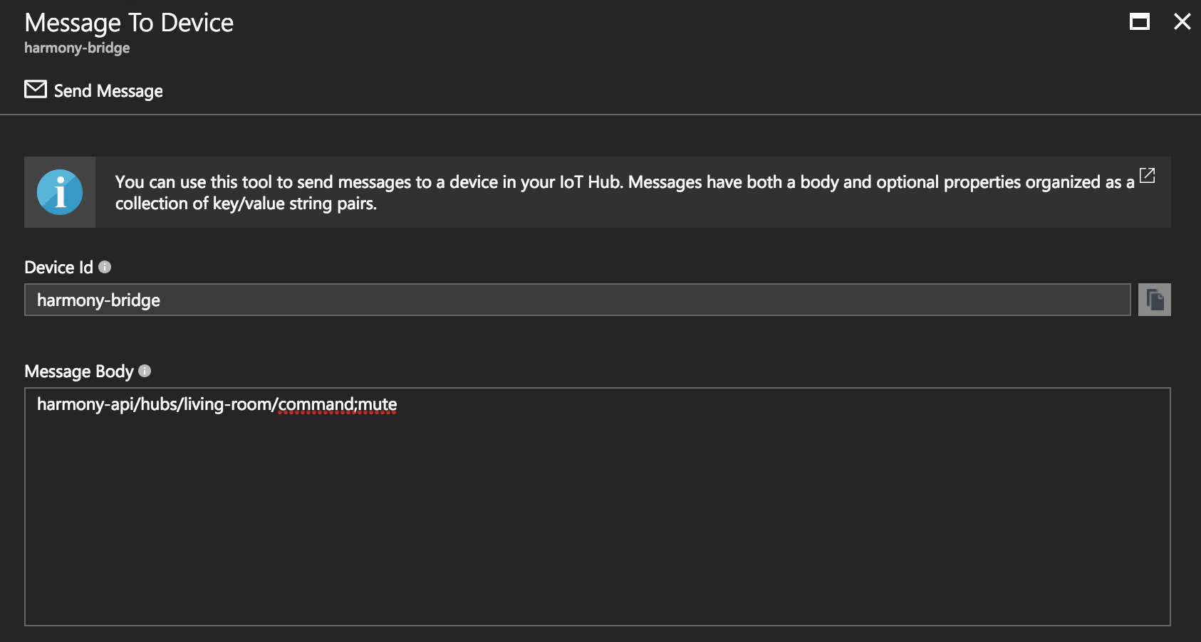 Sending a message